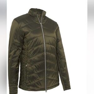 NWT Callaway Primaloft Jacket Women’s Green Lightweight Quilted Full Zip Large